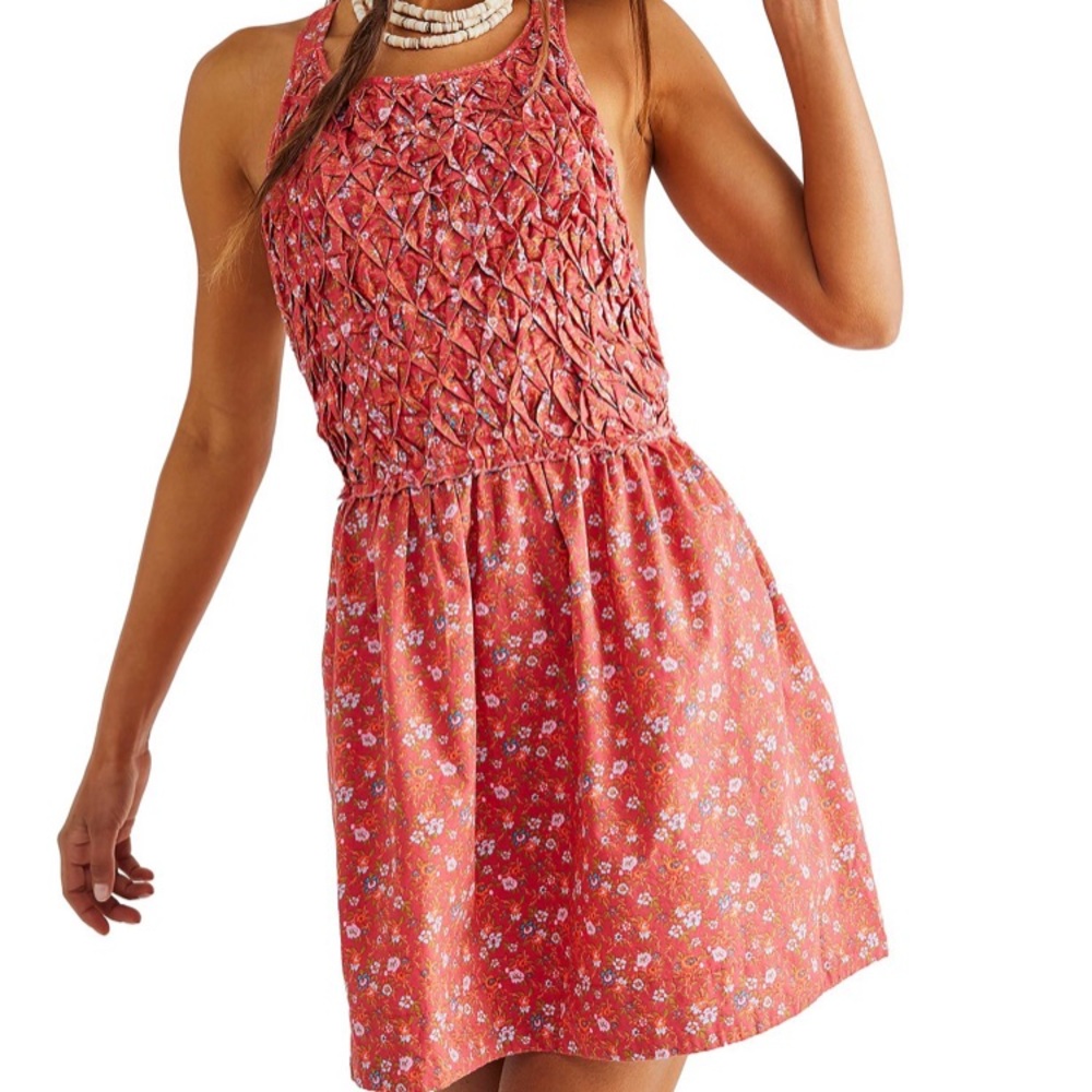 NWT Free People Petunia Cotton Mini Dress